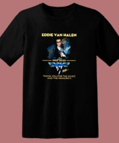 Rip Eddie Van Halen Thanks For The Music 80s T Shirt