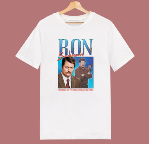 Ron Swanson Homage T Shirt Style