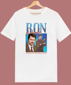 Ron Swanson Homage T Shirt Style