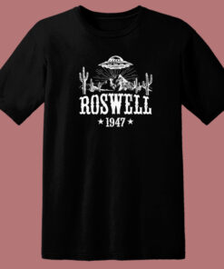 Roswell Storm Area Funny 80s T Shirt Style