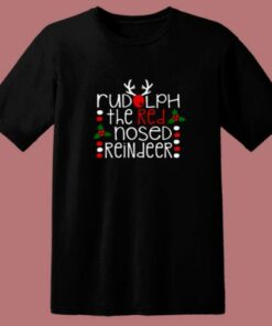 Rudolph The Red Nosed Reindeer Christmas 80s T Shirt