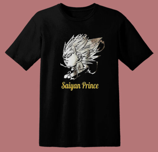 Saiyan Prince Vegeta T Shirt Style
