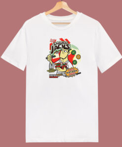 Samurai Jack Cereal Box 80s T Shirt Style 1