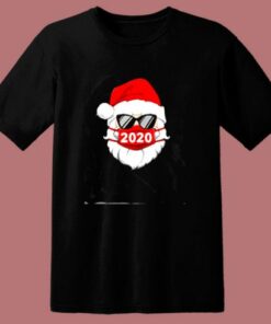 Santa Claus Face Mask 2020 Christmas 80s T Shirt