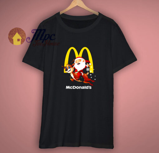 Santa Claus Parody Mcdonalds Christmas T-Shirt