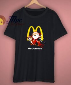 Santa Claus Parody Mcdonalds Christmas T-Shirt