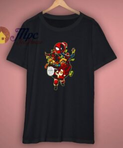 Santa Deadpool Spiderman Stole Christmas T Shirt 1 Santa Deadpool Spiderman Stole Christmas T Shirt 3