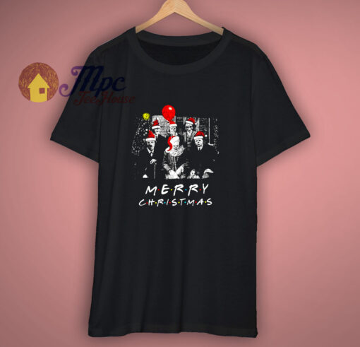 Santa Horror Characters Merry Christmas T Shirt