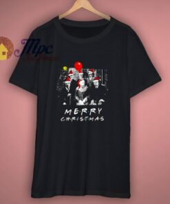 Santa Horror Characters Merry Christmas T Shirt 3