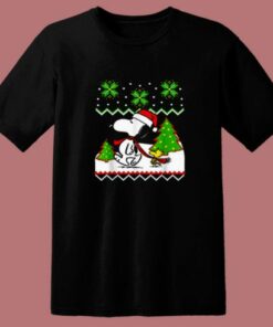 Santa Peanuts Snoopy And Woodstock 80s T Shirt 1 Santa Peanuts Snoopy And Woodstock 80s T Shirt 2