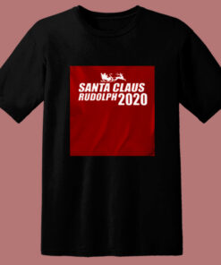 Santa Rudolph The Red Nosed Reindeer 80s T Shirt