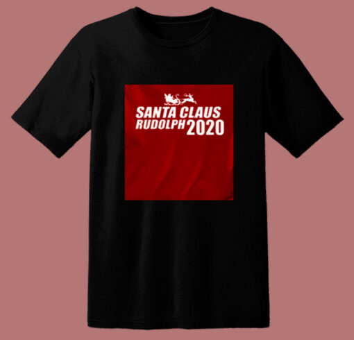 Santa Rudolph The Red Nosed Reindeer 80s T Shirt