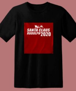 Santa Rudolph The Red Nosed Reindeer 80s T Shirt