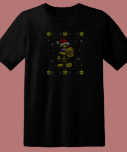 Santa Thanos Christmasfunny Style 80s T Shirt 1