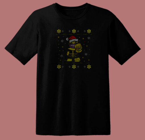 Santa Thanos Christmasfunny Style 80s T Shirt