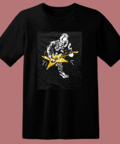Sasquatch Playing Guitar 80s T Shirt