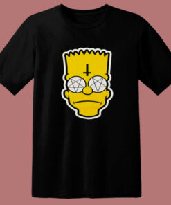 Satanic Bart Simpson 80s T Shirt 1