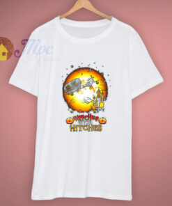 Scary Witches With Hitches Halloween T Shirt 1