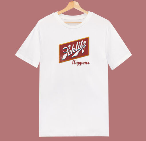 Schlitz Beer Happens T Shirt Style