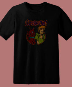 Scooby Doo And Shaggy Laughing 80s T Shirt 1