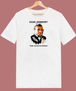 Sean Connery 007 1930 2020 Signature 80s T Shirt 2
