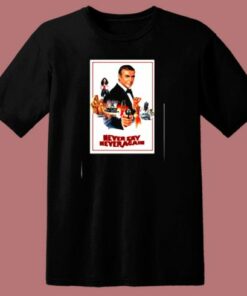Sean Connery James Bond 007 Never Say Never Again 80s T Shirt 1 Sean Connery James Bond 007 Never Say Never Again 80s T Shirt 2