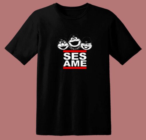 Sesame Street Characters Dmc Parody 80s T Shirt