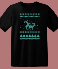 Sexing Reindeer Ugly Christmas T Shirt Style 1 Sexing Reindeer Ugly Christmas T Shirt Style 2