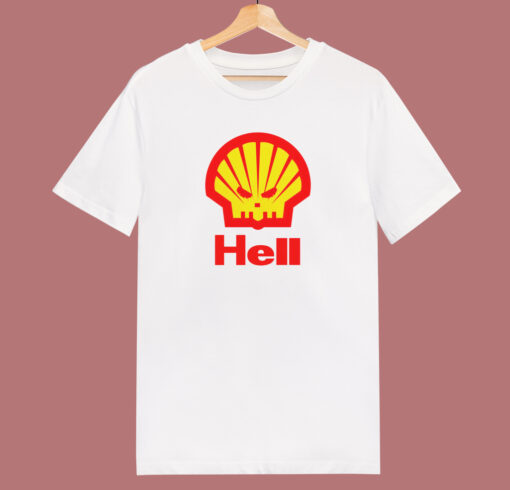 Shell Hell Logo Parody T Shirt Style