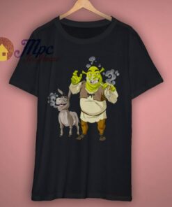 Shrek Cartoon Smoking Funny T Shirt