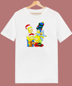 Simpsons Christmas Family 80s T Shirt Simpsons Christmas Family 80s T Shirt