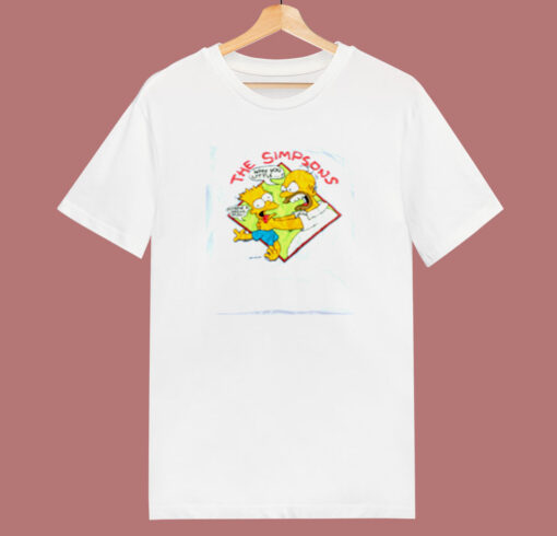 Simpsons Tee Featuring Homer Choking 80s T Shirt