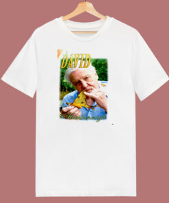 Sir David Attenborough 80s T Shirt Sir David Attenborough 80s T Shirt