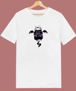 Skeleton Bat Cat Halloween 80s T Shirt Skeleton Bat Cat Halloween 80s T Shirt
