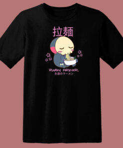 Skeleton Death Eating Ramen T Shirt Style