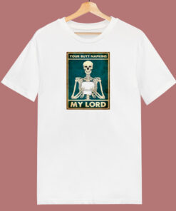 Skeleton Hug Toilet Paper Your Butt Napkins My Lord 80s T Shirt 1