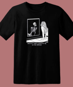 Skeleton In The Mirror 80s T Shirt Style 1