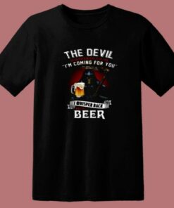 Skull Devil Larger Alcohol Biker 80s T Shirt 2