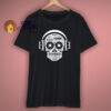 Skull Disc Jockey Headphones T Shirt