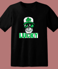 Skull Halloween Made To Match Jordan 13 Lucky Green 80s T Shirt