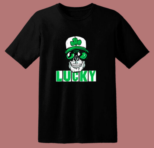 Skull Halloween Made To Match Jordan 13 Lucky Green 80s T Shirt
