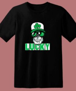 Skull Halloween Made To Match Jordan 13 Lucky Green 80s T Shirt