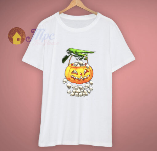 Skull Halloween Party Pumpkin T Shirt