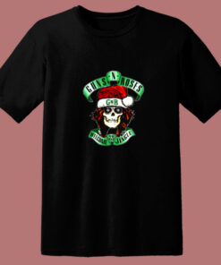 Skull Santa Guns N Roses 80s T Shirt