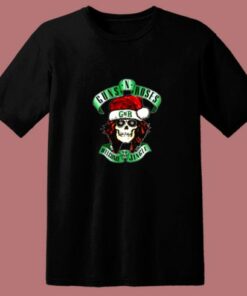 Skull Santa Guns N Roses 80s T Shirt