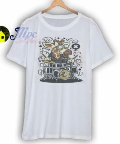Slantyboy Cute Giraffe Drummer Music Band T Shirt 1 Slantyboy Cute Giraffe Drummer Music Band T Shirt 3