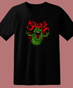 Slimer Ghostbusters Heavy Metal Parody 80s T Shirt 2