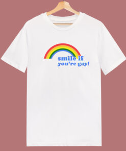 Smile If You're Gay T Shirt Style 1