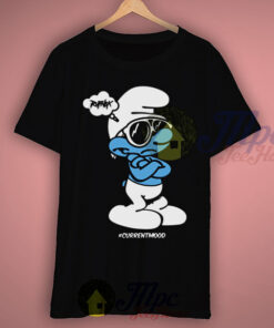 Smurf Big Papa Current Mood Face T Shirt