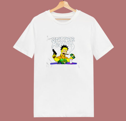 Sniper Gang The Simpsons 80s T Shirt